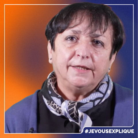 Photo du Docteur Evelyne Marry qui parle du don de moelle osseuse