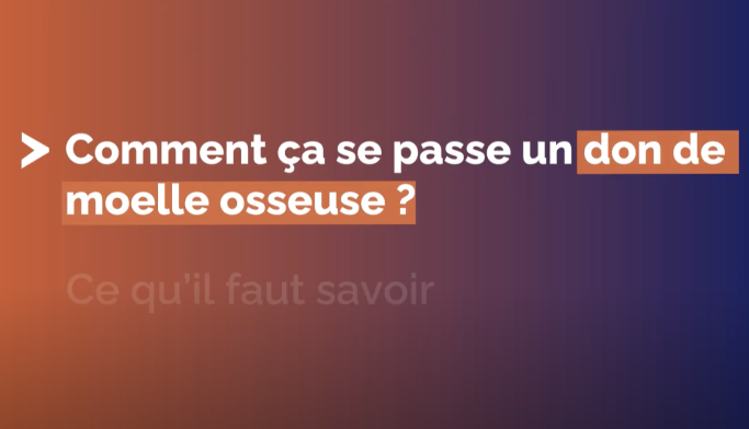 Comment ça se passe un don de moelle osseuse ?